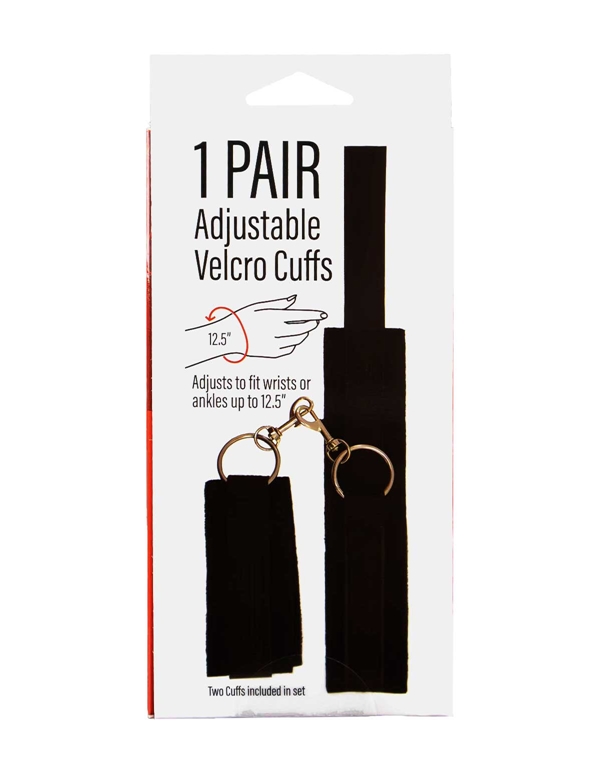 BOUND TO LOVE - VELCRO CUFFS ALT4 view Color: BK