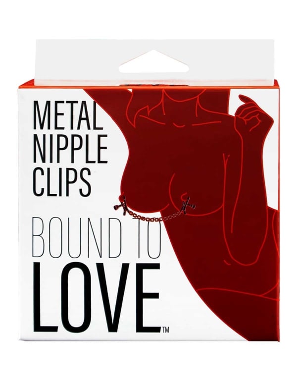 Bound To Love - Metal Nipple Clips ALT2 view Color: SL