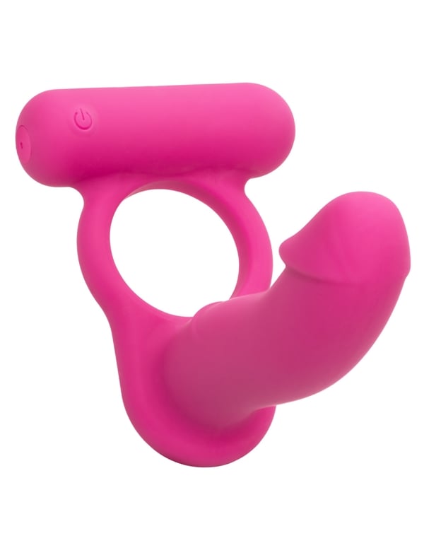 SILICONE RECHARGEABLE DOUBLE DIVER C-RING ALT10 view Color: PK