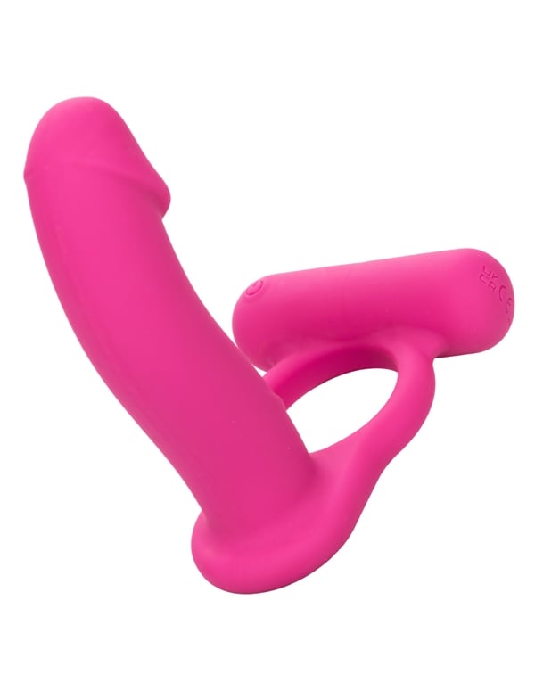 SILICONE RECHARGEABLE DOUBLE DIVER C-RING ALT8 view Color: PK