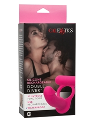 Alternate back view of SILICONE RECHARGEABLE DOUBLE DIVER C-RING