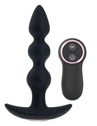 Additional  view of product ANAL QUEST BUMPIN' GOOD TIME ANCHOR PLUG WITH REMOTE with color code BK