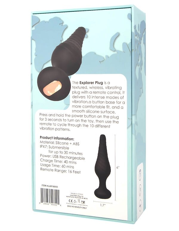 Anal Quest - Deep Penetrator Plug ALT4 view Color: BK