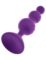 Alternate back view of ZODIAC FOR LOVERS SILICONE BUMP ANAL PLUG