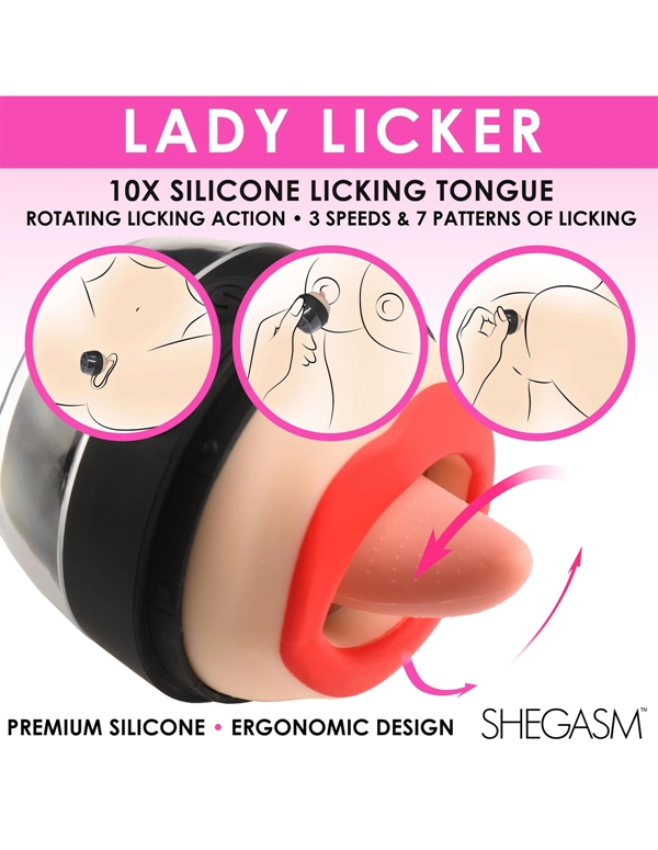 Lady Licker Tongue Stimulator ALT5 view Color: NRD