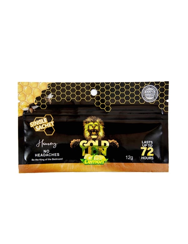 Gold Lion Male Enhancement Honey Packet default view Color: NC