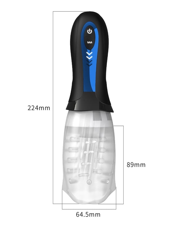 Spinner 3000 Rotating And Vibrating Masturbator ALT2 view Color: CKB