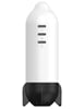 Additional WHITE/BLACK view of product ROCKET MAN SUCKING AND VIBRATING MASTURBATOR with color code WB