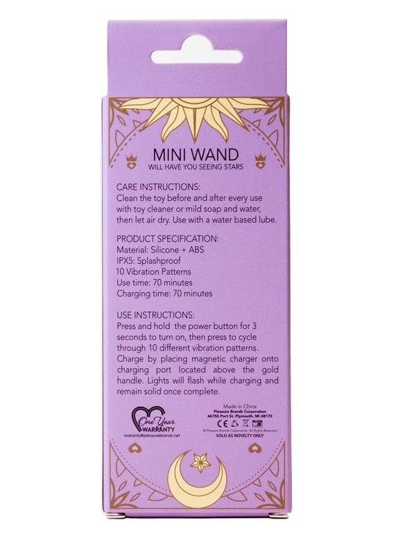 Zodiac For Lovers - Mini Wand ALT4 view Color: BKG