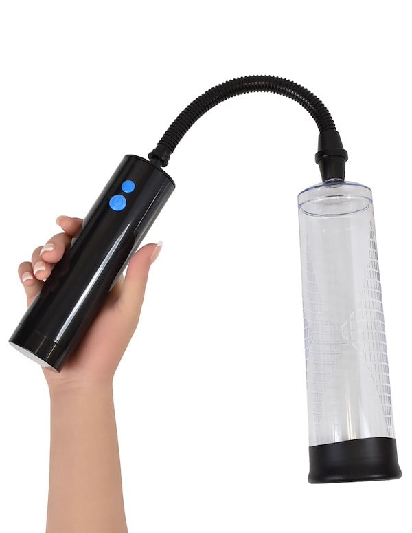 Think Bigger - 9 Inch Rechargeable Penis Pump ALT4 view Color: CKB
