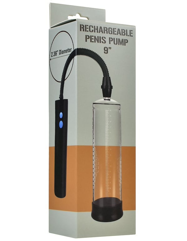 Think Bigger - 9 Inch Rechargeable Penis Pump ALT5 view Color: CKB