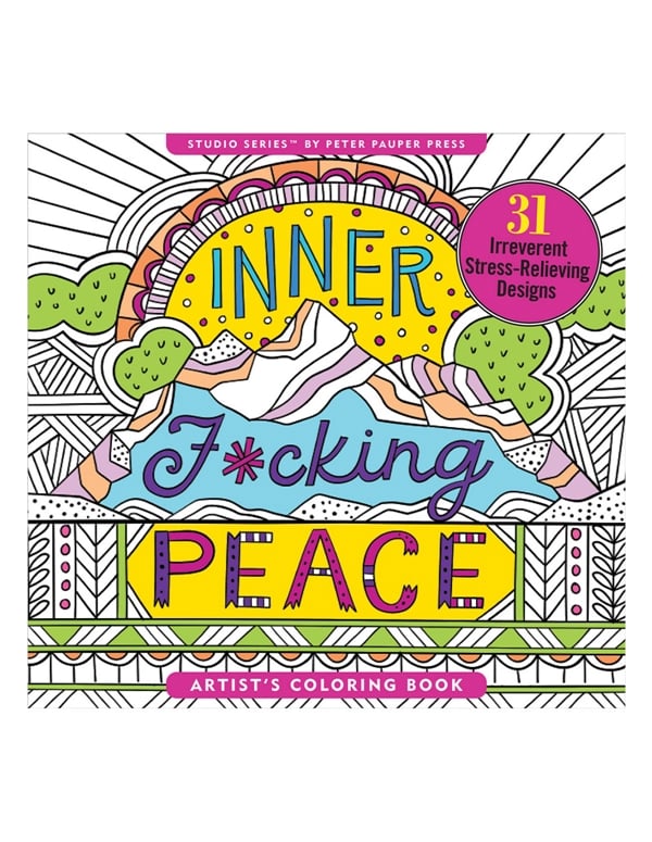 Inner F*Cking Peace Coloring Book default view Color: NC