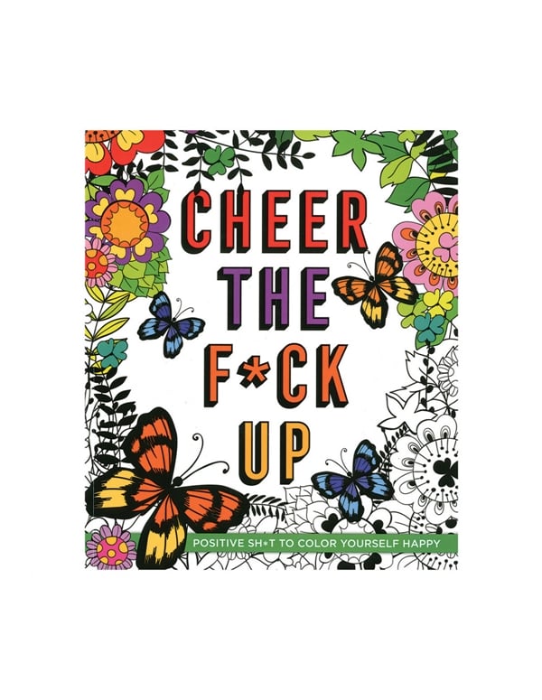 Cheer The F*Ck Up Coloring Book default view Color: NC