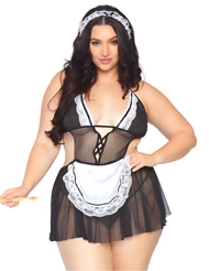 Additional  view of product 3PC FANTASY FRENCH MAID with color code BW