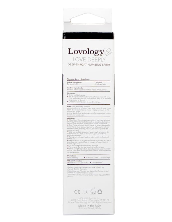 Lovology Deep Throat Numbing Spray Strawberry ALT3 view Color: NC