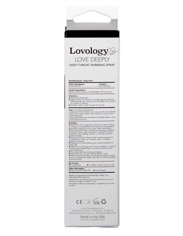 Lovology Deep Throat Numbing Spray Mint ALT3 view Color: NC