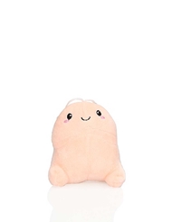 Front view of LIGHT PENIS PLUSHIE WITH KEY RING LOOP