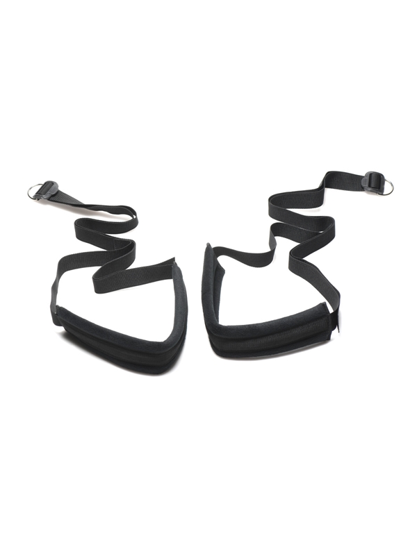 Bedroom Restraints Set - Vegan Leather Bondage Gear With Adjustable Cuffs & Collar