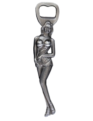 Front view of LADY SHAPED BOTTLE OPENER