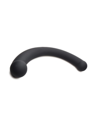 Alternate front view of MASTER SERIES 10X VIBRA-CRESCENT DUAL ENDED DILDO