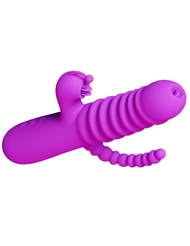 Alternate back view of LOVE ESSENTIALS THE WORKS VIBRATOR