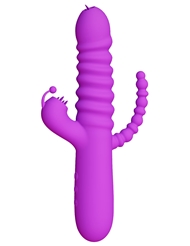 Alternate front view of LOVE ESSENTIALS THE WORKS VIBRATOR