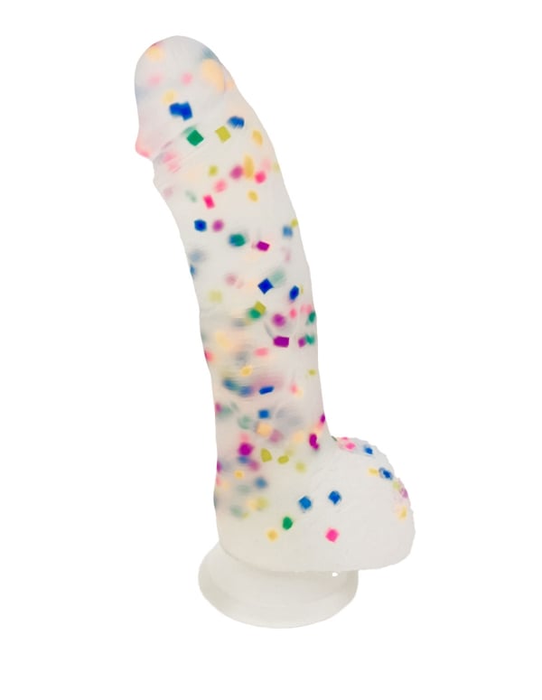 Never Lonely Cumfetti Cake 7.75 Inch Dildo default view Color: MC