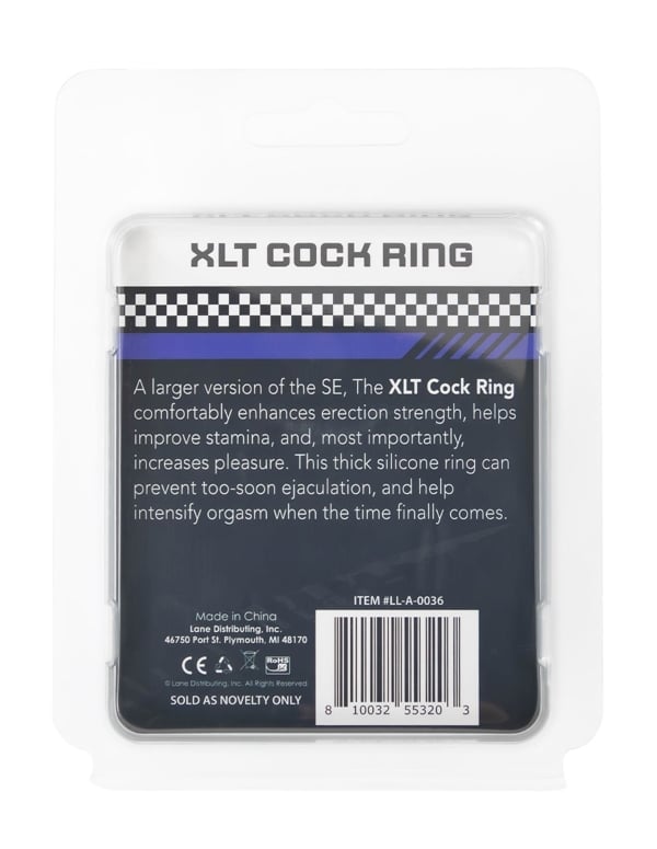 Xlt Cock Ring ALT4 view Color: BL