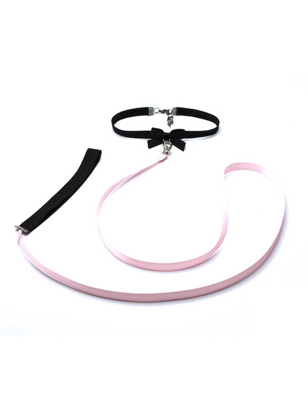 Kinkette Collar And Leash default view Color: BK