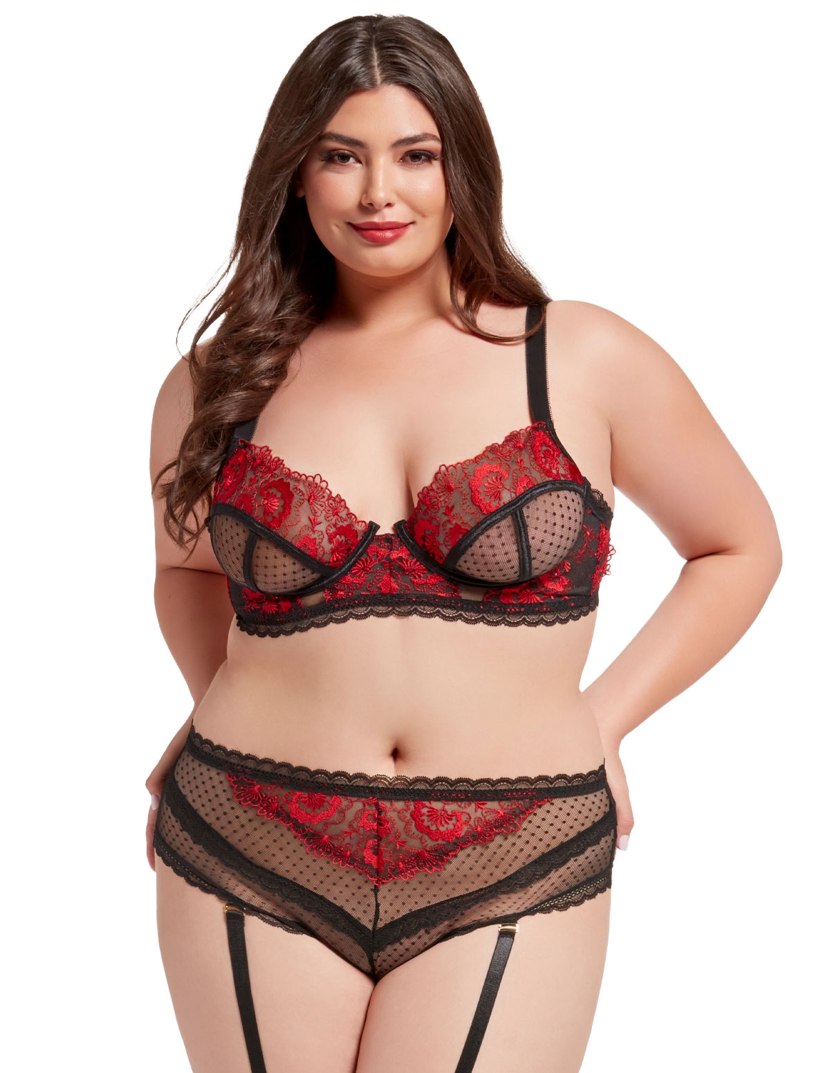 alternate image for Mystic Floral 2Pc Bra And High Waisted Panty