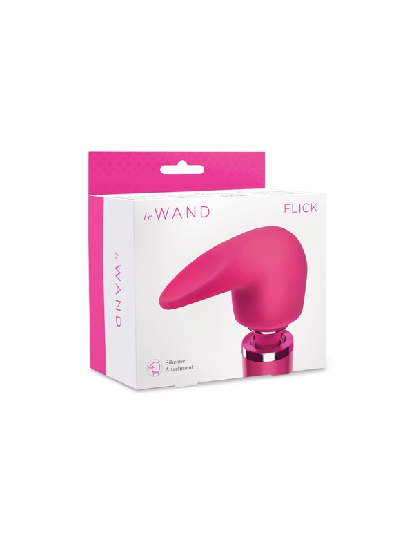 Le Wand Flick Flexible Silicone Wand Attachment ALT2 view Color: HP