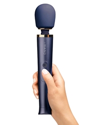 Alternate back view of LE WAND PETITE RECHARGEABLE MASSAGER - NAVY