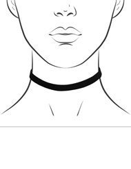 Front view of SUEDE CHOKER - 10 MM