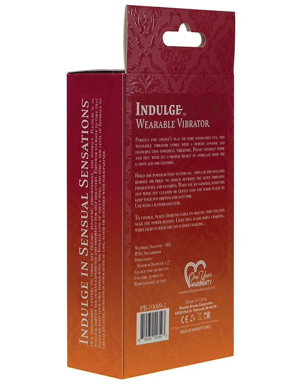 INDULGE - WEARABLE VIBRATOR ALT4 view Color: PR