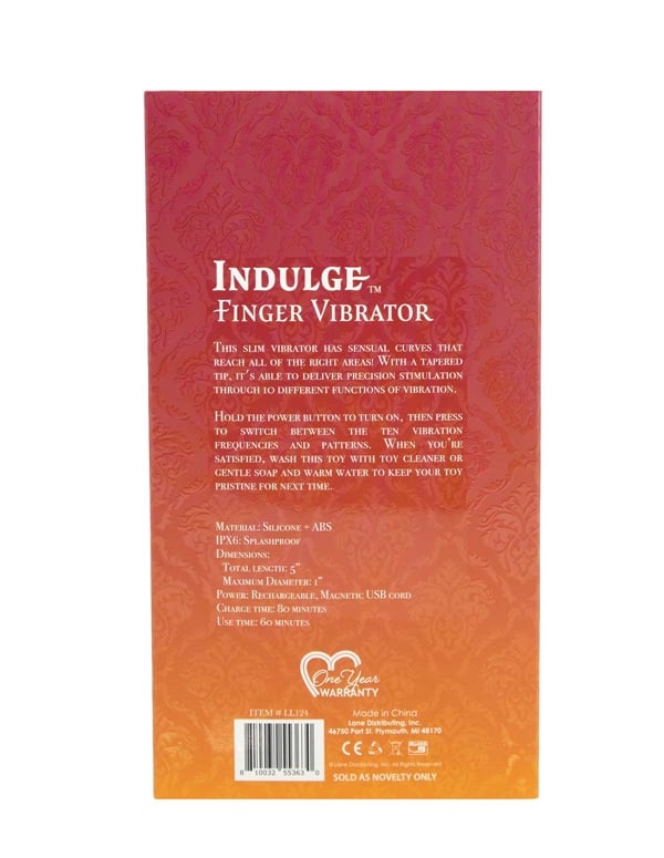 Indulge Finger Vibrator ALT4 view Color: PR