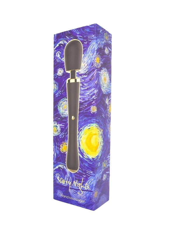 Starry Nights Wand Massager ALT4 view Color: BK
