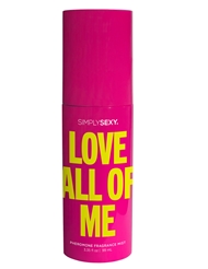 Front view of SIMPLY SEXY - LOVE ALL OF ME PHEROMONE BODY MIST