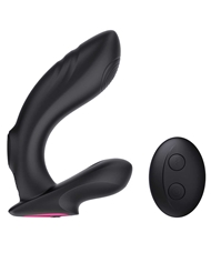 Front view of ANAL QUEST SMOOTH OPERATOR PROSTATE MASSAGER WITH REMOTE