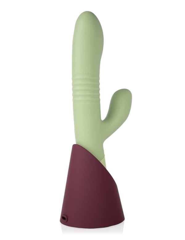 Oasis - Saguaro Dual Stim Vibrator ALT1 view Color: GR