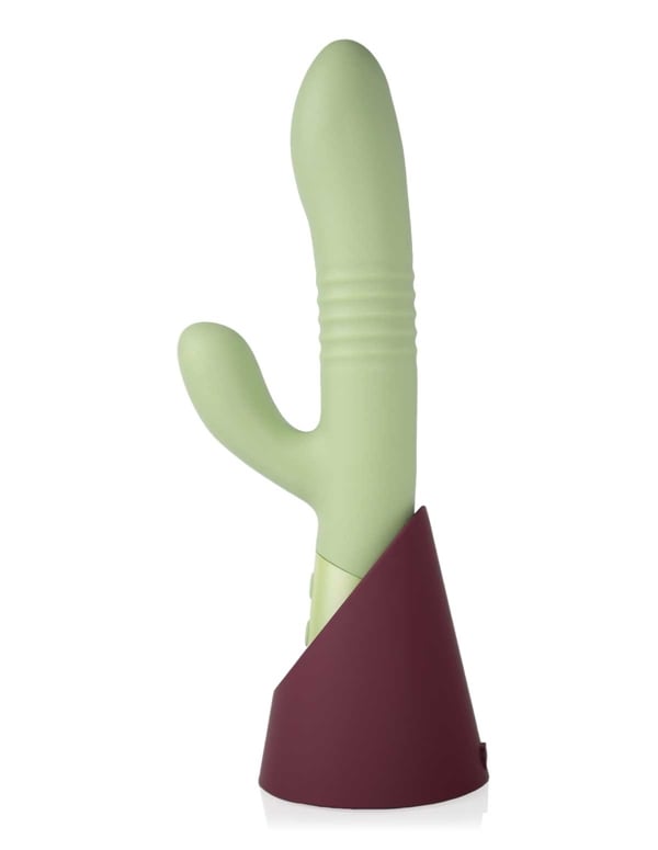 Oasis - Saguaro Dual Stim Vibrator ALT2 view Color: GR