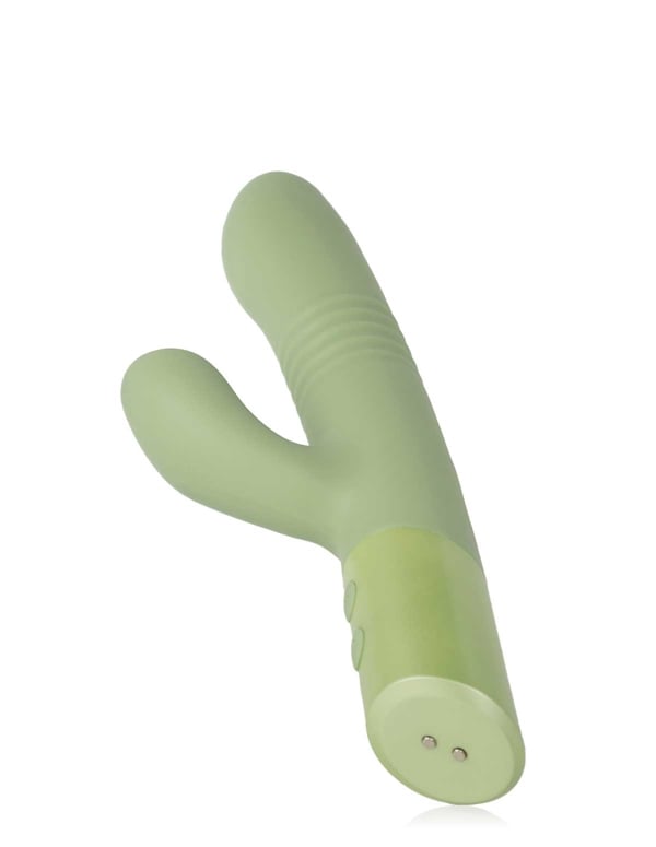 Oasis - Saguaro Dual Stim Vibrator ALT4 view Color: GR