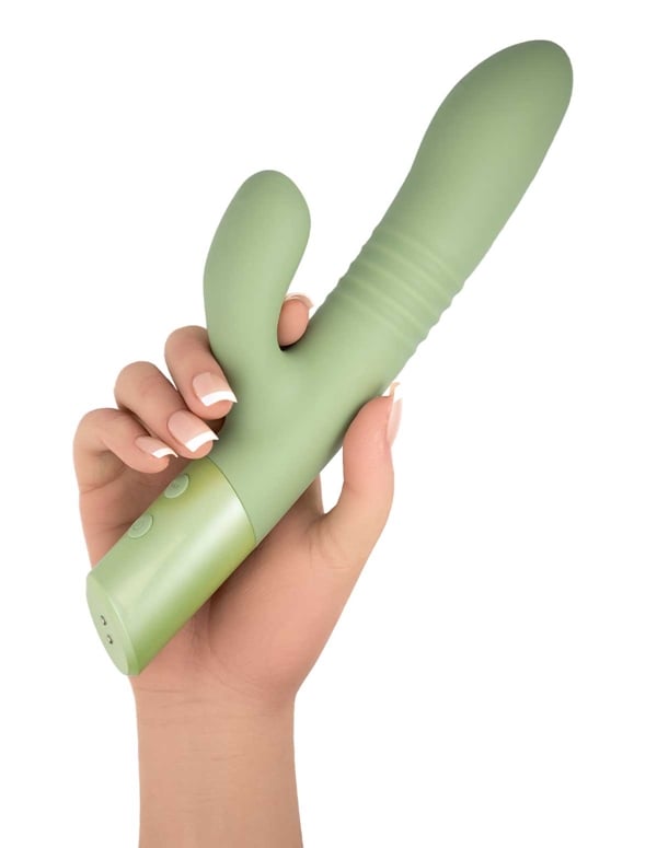 Oasis - Saguaro Dual Stim Vibrator ALT8 view Color: GR