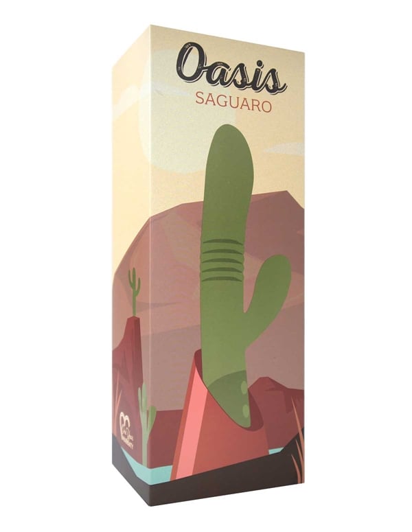 Oasis - Saguaro Dual Stim Vibrator ALT9 view Color: GR