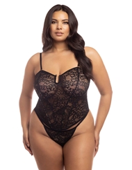 Front view of KAI SNAKE LACE PLUS SIZE BUSTIER