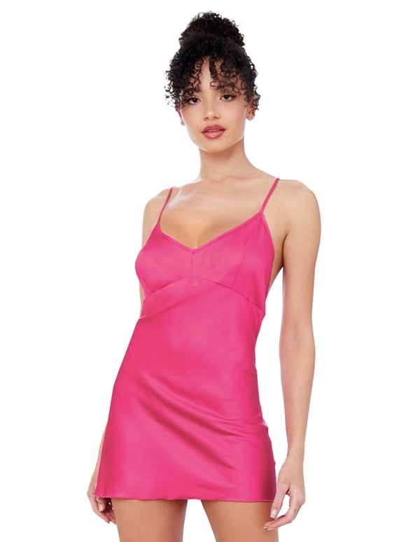 Sweetie Satin Chemise And G-String Set default view Color: PNY