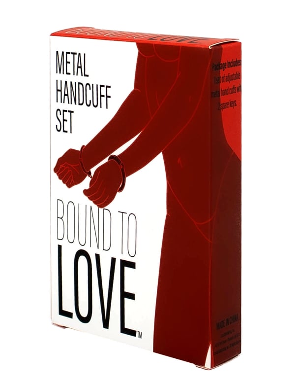 Bound To Love Metal Handcuffs ALT2 view Color: SL