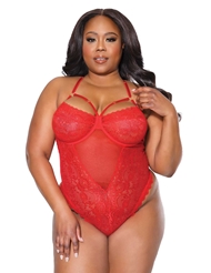 Front view of CORA PLUS SIZE TEDDY