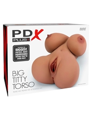 Alternate back view of PDX PLUS BIG TITTY TORSO - TAN