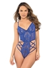 Additional BLUE view of product BLAIR STRAPPY SIDE TEDDY with color code BL