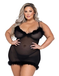 Front view of AFTERHOURS PLUS SIZE CHEMISE